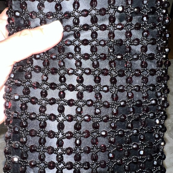 Black Beaded Evening Clutch - Picture 8 of 8